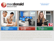 Tablet Screenshot of macdonaldeducation.com.au
